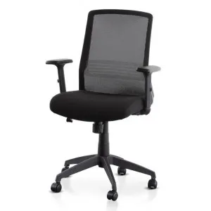 Barton Mesh Office Chair - Full Black by Interior Secrets - AfterPay Available by Interior Secrets, a Chairs for sale on Style Sourcebook