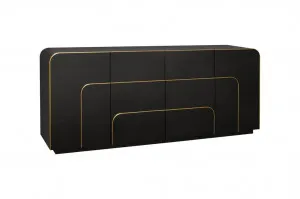 Harley 2m Buffet Unit - Textured Espresso Black by Interior Secrets - AfterPay Available by Interior Secrets, a Sideboards, Buffets & Trolleys for sale on Style Sourcebook