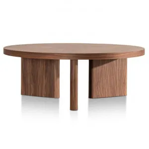 Tamika 100cm Wooden Round Coffee Table - Walnut by Interior Secrets - AfterPay Available by Interior Secrets, a Coffee Table for sale on Style Sourcebook