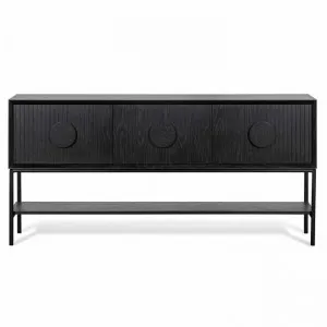 Curtis 1.8m Console Table - Black by Interior Secrets - AfterPay Available by Interior Secrets, a Console Table for sale on Style Sourcebook