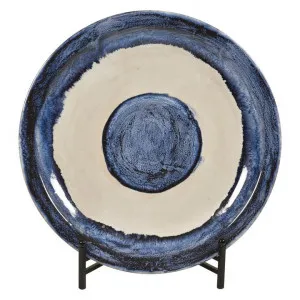 Mediterranean Ceramic Decor Plate on Stand by Casa Sano, a Decorative Plates & Bowls for sale on Style Sourcebook