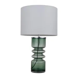 Julina Glass Base Table Lamp, Green by Lumi Lex, a Table & Bedside Lamps for sale on Style Sourcebook