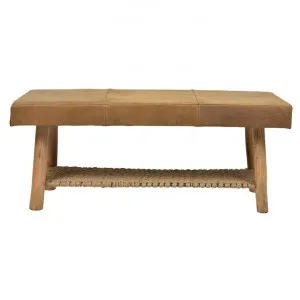Napa Leather Bench, Tan by Casa Sano, a Benches for sale on Style Sourcebook