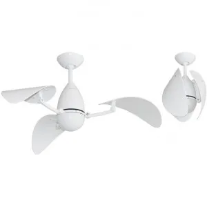 Martec Vampire DC Ceiling Fan with CCT LED Light & Remote, 107cm/42", White by Martec, a Ceiling Fans for sale on Style Sourcebook