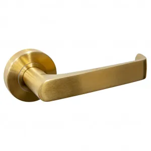 Torquay Lever Handle - Satin Brass by Häfele, a Door Knobs & Handles for sale on Style Sourcebook