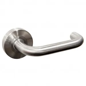Prevelly Hollow Lever Handle - Satin Stainless Steel by Häfele, a Door Knobs & Handles for sale on Style Sourcebook