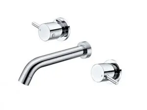 Mizu Drift Wall Basin Set 200mm Chrome by Mizu Drift, a Bathroom Taps & Mixers for sale on Style Sourcebook