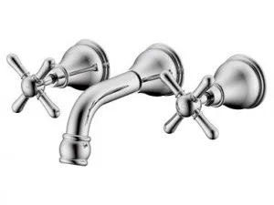 Milli Voir Wall Basin Set 150mm Cross by Milli Voir, a Bathroom Taps & Mixers for sale on Style Sourcebook