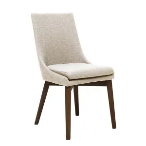 Highland Dining Chair in Beige Fabric / Stain by OzDesignFurniture, a Dining Chairs for sale on Style Sourcebook