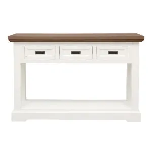 Hamptons Console Table 175cm Drawer in Acacia Two Tone by OzDesignFurniture, a Console Table for sale on Style Sourcebook
