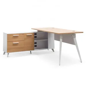 Stylus 160cm Left Return Executive Office Desk - Natural by Interior Secrets - AfterPay Available by Interior Secrets, a Desks for sale on Style Sourcebook