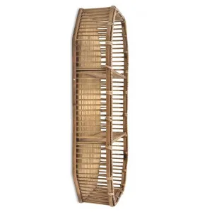 Royena Bamboo Rattan Wall Shelf, Octagon by Casa Sano, a Wall Shelves & Hooks for sale on Style Sourcebook