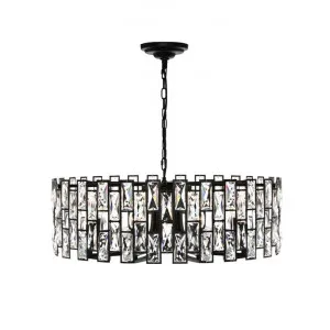 Porsha Crystal & Steel Pendant Light, Large by Cougar Lighting, a Pendant Lighting for sale on Style Sourcebook