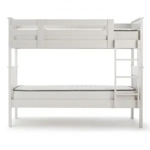New England Wooden Bunk Bed, King Single, White by Bedtime Furniture, a Kids Beds & Bunks for sale on Style Sourcebook