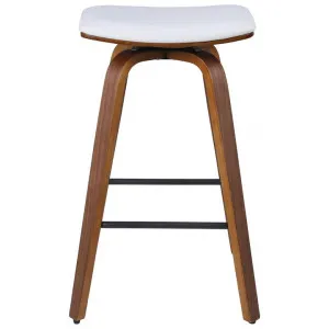 Cooper Bar Stool, White / Walnut by Philbee Interiors, a Bar Stools for sale on Style Sourcebook