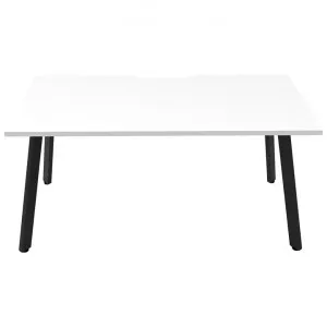 Eternity Office Desk, 120cm, White / Black by Rapidline, a Desks for sale on Style Sourcebook