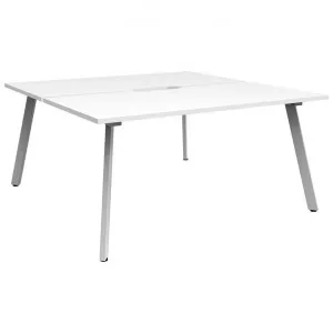 Eternity Back-To-Back Office Workstation, 2 Person, 120cm, White by Rapidline, a Desks for sale on Style Sourcebook