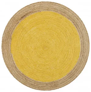 Atrium Polo Round Yellow by Rug Culture, a Contemporary Rugs for sale on Style Sourcebook