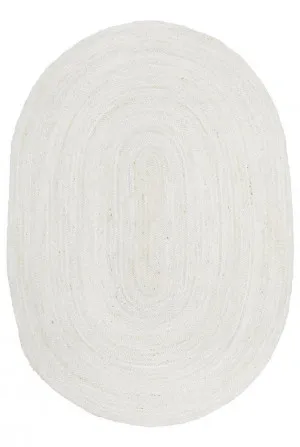 Bondi White Oval Rug by Rug Culture, a Contemporary Rugs for sale on Style Sourcebook