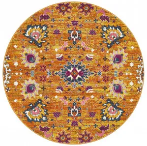 Babylon 210 Rust Round Rug by Rug Culture, a Contemporary Rugs for sale on Style Sourcebook