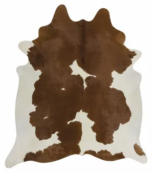 Premium Brazilian Cowhide Brown White by Rug Culture, a Hide Rugs for sale on Style Sourcebook