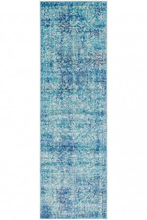 Evoke 253 Blue Runner by Rug Culture, a Contemporary Rugs for sale on Style Sourcebook