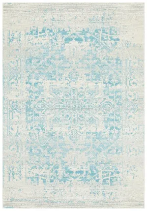 Evoke 253 White Blue by Rug Culture, a Contemporary Rugs for sale on Style Sourcebook