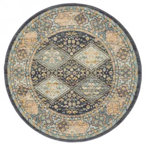 Legacy 857 Navy Round Rug by Rug Culture, a Contemporary Rugs for sale on Style Sourcebook