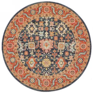 Legacy 860 Navy Round Rug by Rug Culture, a Contemporary Rugs for sale on Style Sourcebook