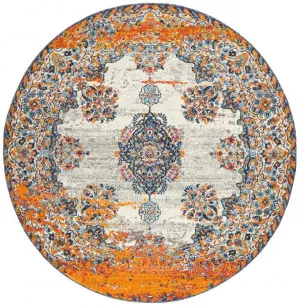 Radiance 555 Bone Round Rug by Rug Culture, a Contemporary Rugs for sale on Style Sourcebook