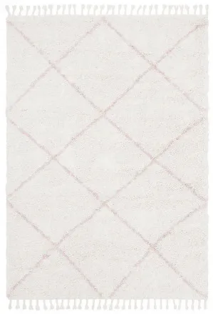 Saffron 22 Pink Rug by Rug Culture, a Shag Rugs for sale on Style Sourcebook