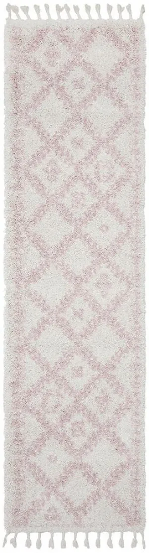 Saffron 33 Pink Runner Rug by Rug Culture, a Shag Rugs for sale on Style Sourcebook