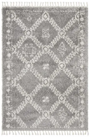 Saffron 33 Silver Rug by Rug Culture, a Shag Rugs for sale on Style Sourcebook