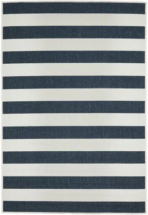 Seaside 4444 Navy White Rug by Rug Culture, a Outdoor Rugs for sale on Style Sourcebook