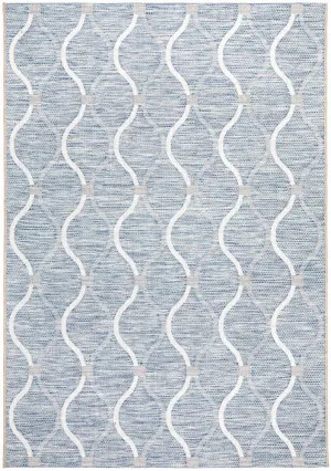 Rug Culture Terrace 5501 Blue Runner Rug by Rug Culture, a Outdoor Rugs for sale on Style Sourcebook