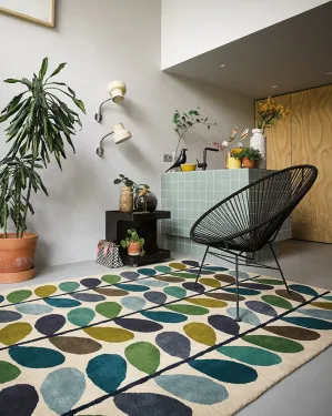 Orla Kiely Stem Kingfisher 059507 by Orla Kiely, a Contemporary Rugs for sale on Style Sourcebook