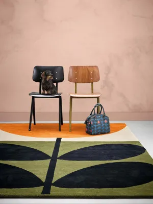 Orla Kiely Stem Black 059803 by Orla Kiely, a Contemporary Rugs for sale on Style Sourcebook