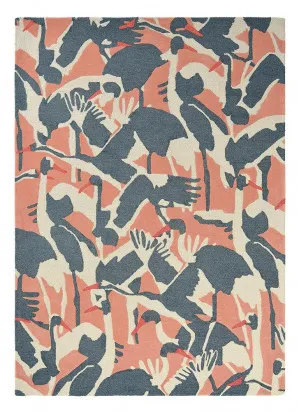 Ted Baker Cranes Pink 57002 by Ted Baker, a Contemporary Rugs for sale on Style Sourcebook