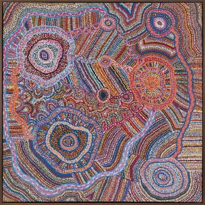 Ngapa Jukurrpa II Canvas Art Print by Urban Road, a Aboriginal Art for sale on Style Sourcebook