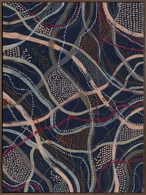 Winya, Bungu Canvas Art Print by Urban Road, a Aboriginal Art for sale on Style Sourcebook