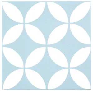 Barcelona Danish Baby Blue Matt Tile by Tile Republic, a Patterned Tiles for sale on Style Sourcebook