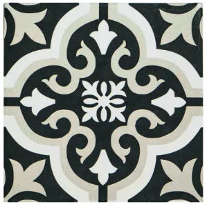 Barcelona Prague Black and White Matt Tile by Tile Republic, a Patterned Tiles for sale on Style Sourcebook
