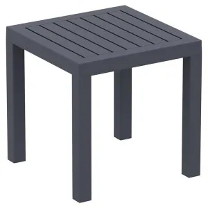 Siesta Ocean Commercial Grade Outdoor Side Table, Anthracite by Siesta, a Tables for sale on Style Sourcebook