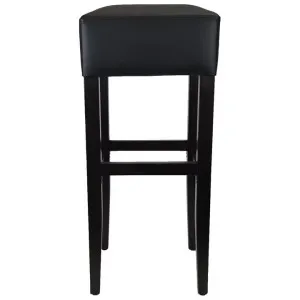 Durafurn Apollo Commercial Grade Faux Leather Bar Stool, Black / Wenge by Durafurn, a Bar Stools for sale on Style Sourcebook