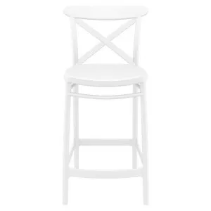 Siesta Cross Indoor / Outdoor Counter Stool, White by Siesta, a Bar Stools for sale on Style Sourcebook