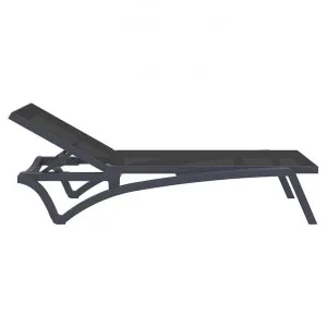 Siesta Pacific Commercial Grade Sun Lounger, Anthracite by Siesta, a Outdoor Sunbeds & Daybeds for sale on Style Sourcebook