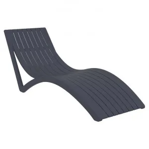 Siesta Slim Commercial Grade Sun Lounger, Anthracite by Siesta, a Outdoor Sunbeds & Daybeds for sale on Style Sourcebook