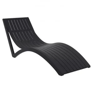 Siesta Slim Commercial Grade Sun Lounger, Black by Siesta, a Outdoor Sunbeds & Daybeds for sale on Style Sourcebook