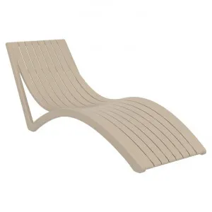 Siesta Slim Commercial Grade Sun Lounger, Taupe by Siesta, a Outdoor Sunbeds & Daybeds for sale on Style Sourcebook
