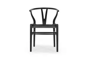 Ark Wishbone Dining Chair Black, by Lounge Lovers by Lounge Lovers, a Dining Chairs for sale on Style Sourcebook